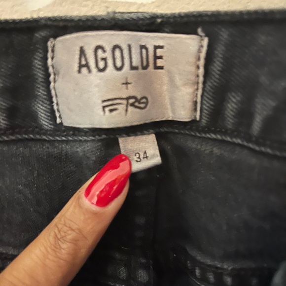 Agolde x asap ferg Strange Black Slim Jeans Sz 34 - Picture 3 of 6